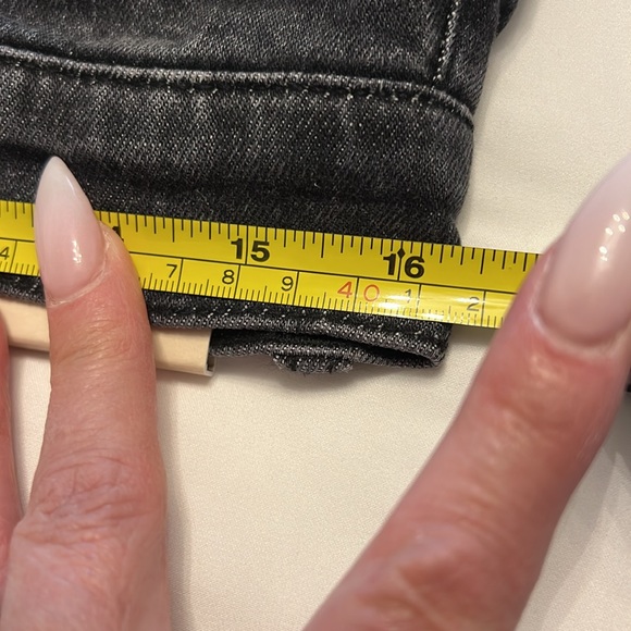 Alice & Olivia black boyfriend jeans new with tags Fringe  rhinestone size29 - Picture 7 of 12